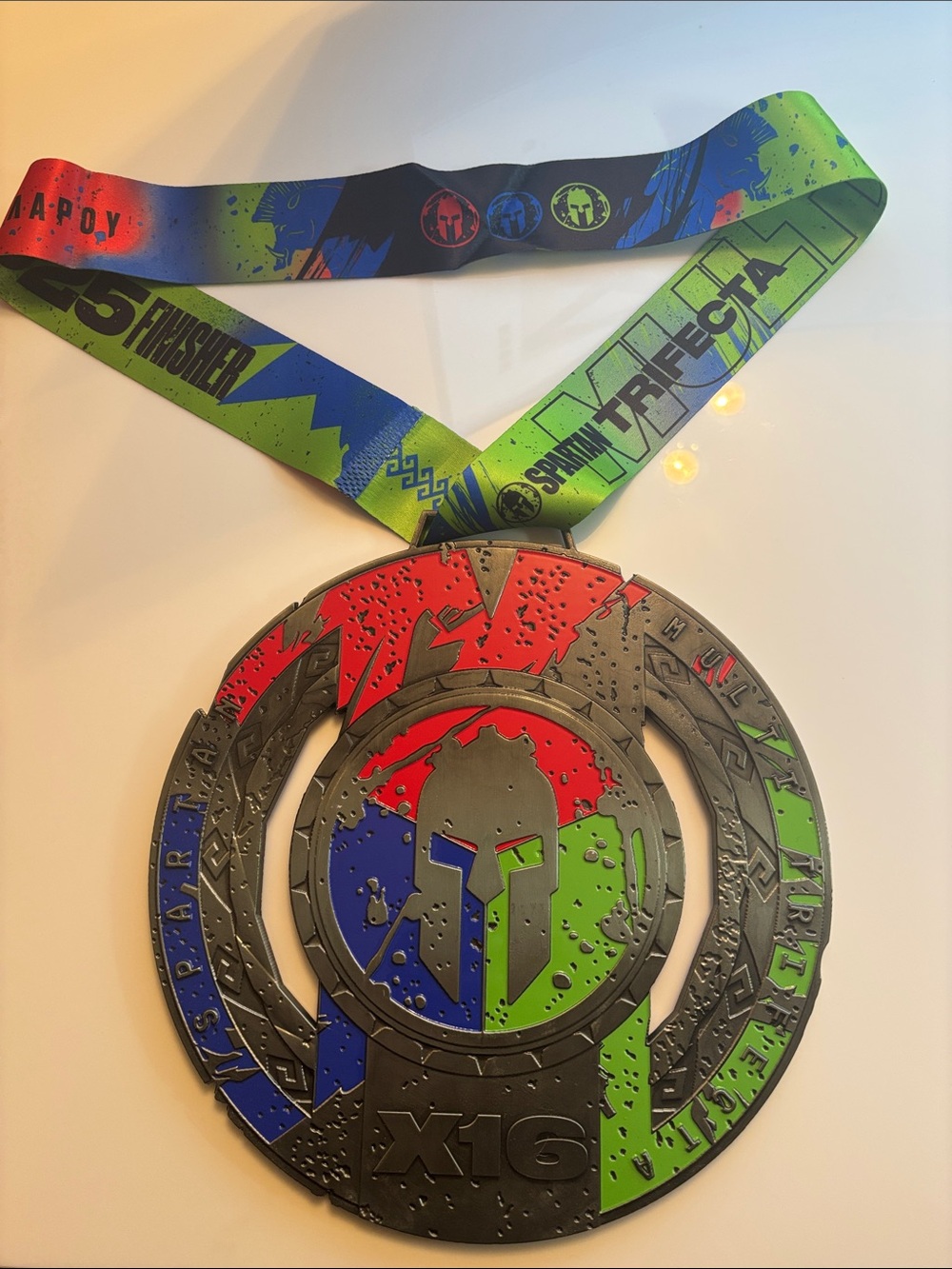 Spartan 16X Trifecta Medal 2025 Multifecta